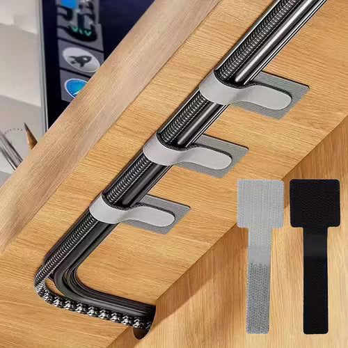 Adjustable Self-Adhesive Straps for Organizing Cords