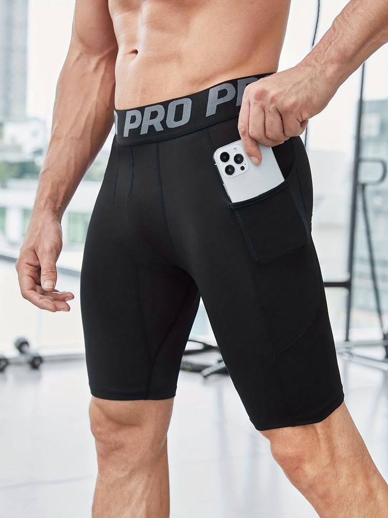 Sports Fitness Leggings Men's Tight Compression Yoga