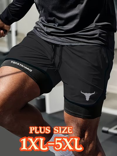 Men's Summer Plus Size Casual Sports Fitness