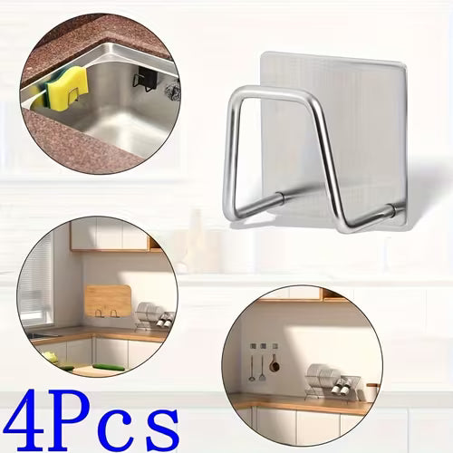 2/4/6 Pack Stainless Steel Sponge Holder for Kitchen