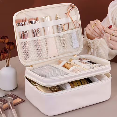 Double-Layer Cosmetic Bag Multifunctional Travel