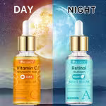SUYARUN 2pcs Day&Night Vitamin C + Retinol Serum Set
