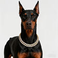 1pc Luxurious Cuban Chain Pet Necklace Cat Dog