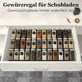 4pcs Black Expandable Spice Drawer Organizer System