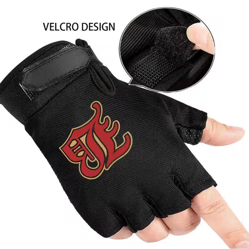 1 Pair Fingerless Gym Fitness Gloves