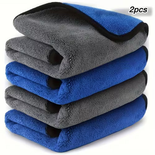 2/3pcs Ultra-Fine Microfiber Car Towels - Super
