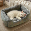Comfortable Plush Pet Sofa Bed with Cushion/Foldable