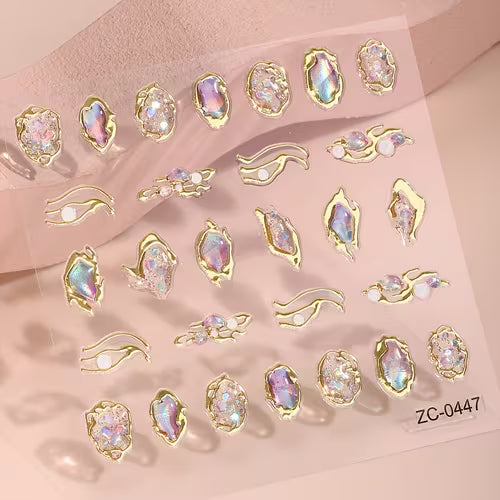 1pcs5D Three-dimensional Nail Stickers