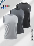 3pcs Men's Outdoor Casual Sleeveless Vests with