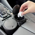 Premium Round Car Trash Can With Lid - Garbage Cans