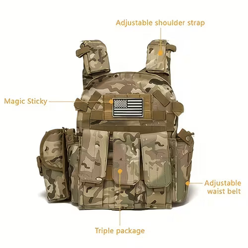 Multifunctional Tactical Vest - Detachable Protective