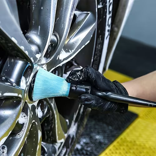 Deep Cleaning Car Brush with Blue Hard Bristles