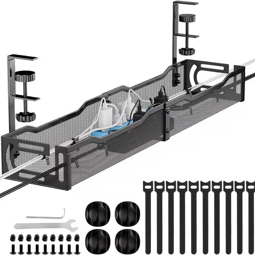Under Desk Cable Management Tray