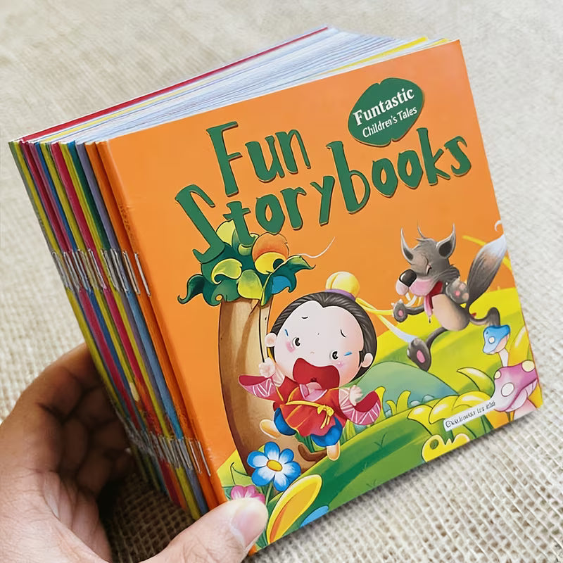 6pcs Bedtime Fable Storybooks for Kids: Early Learning