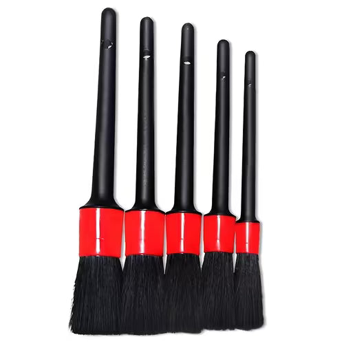 Set of 5 Beauty Brushes for Car Detailing