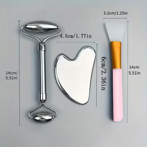 3pcs Facial Massager Set - Compact & Portable