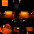 A Set of 4 Color LED Car Interior Floor Lights