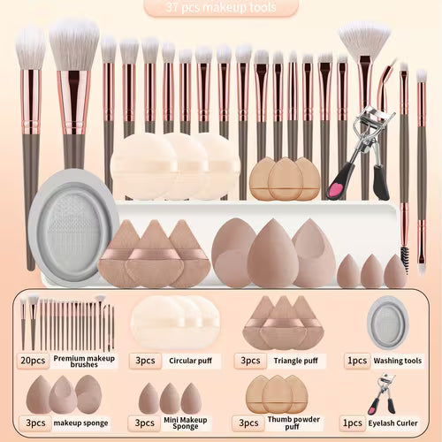 37pcs High-Value Complete Facial Makeup Tool Set: 20