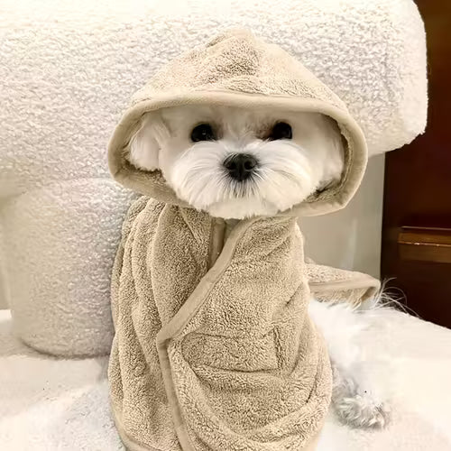 Super Absorbent Cute Style Pet Robe Suitable for Small
