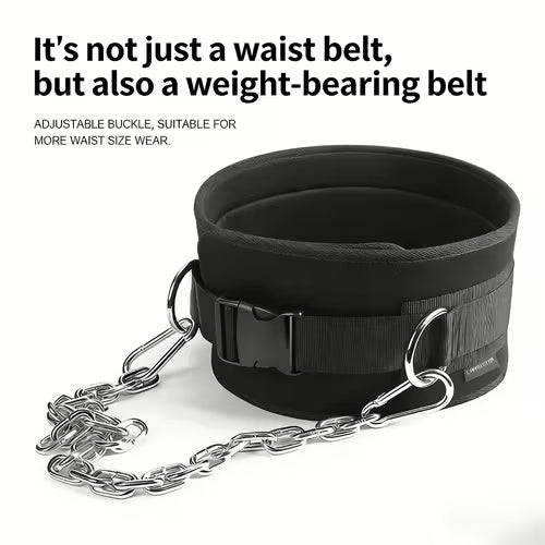 Adjustable Weight Lifting Belt with Buckle Chain Style