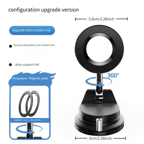 Upgraded Vacuum Magnetic Car Phone Mount/360 Degree