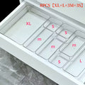 4/5/6/7/8pcs Transparent Acrylic Cosmetic Storage Boxes