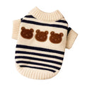 New Autumn/Winter Three Little Cute Bears Striped Warm
