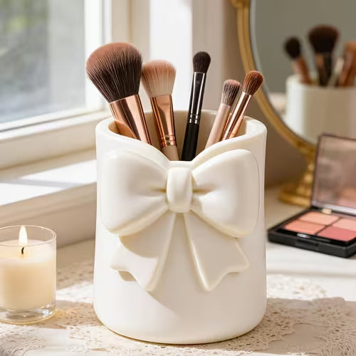 Bow-shaped Countertop Storage Bin
