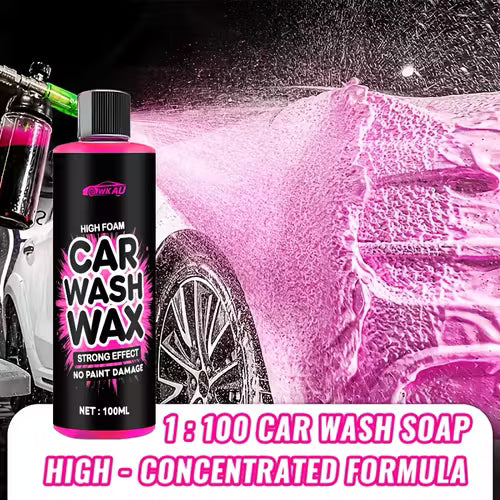 1:100 High-Concentration Pink Foam Car Wash Wax: