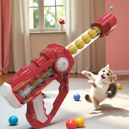 Interactive Launch Training Cat Toy Set Including a