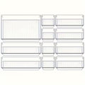 7/11/18pcs Clear Plastic Drawer Organizers Set