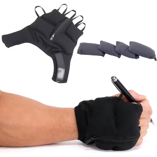 Writing Stabilizer with Adjustable Weight Gloves to