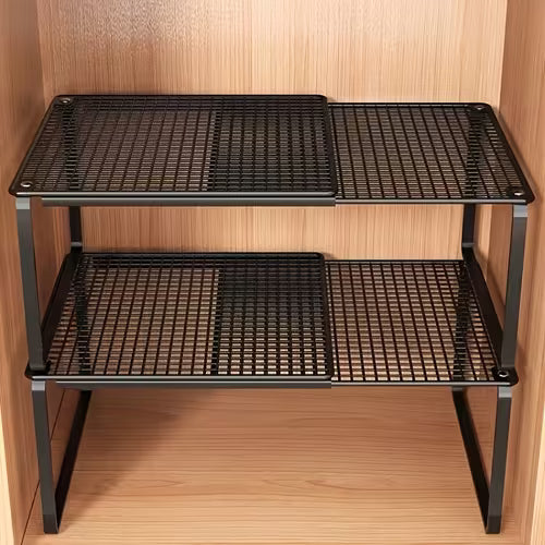 Heavy-Duty Adjustable Closet Shelf Organizer