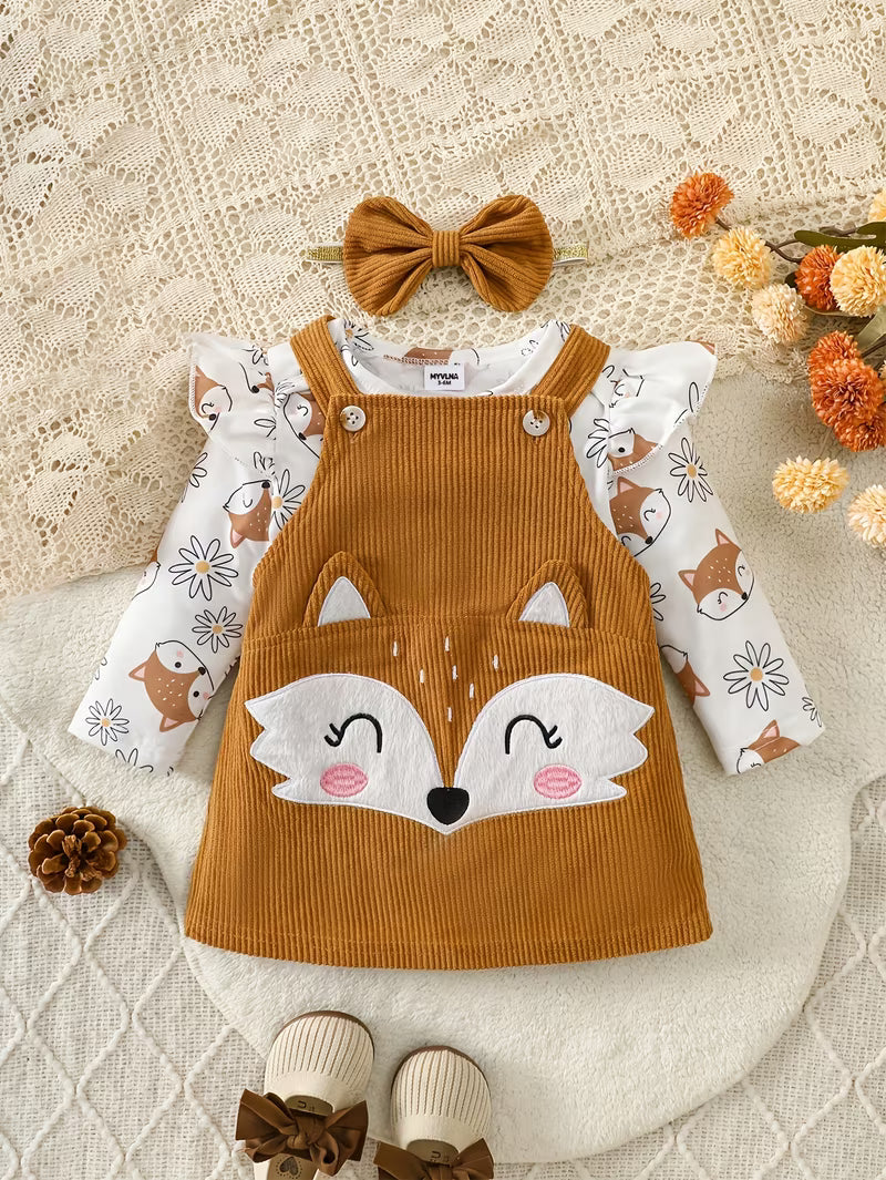 Little Fox Autumn Story Velvet Set