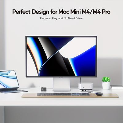 PULWTOP Mac Mini M4 Dock with 4TB M