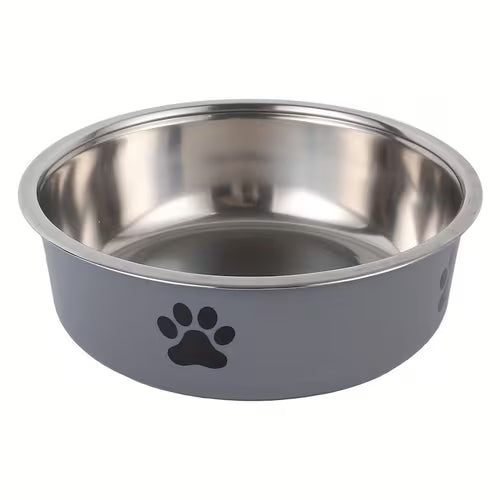 1pc Durable Stainless Steel Pet Bowl