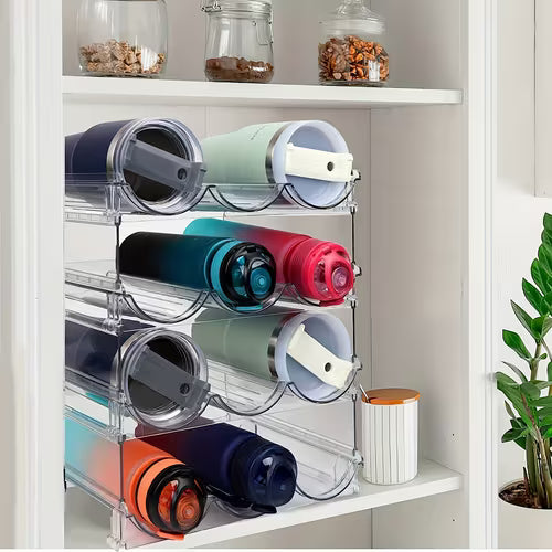 2/3/4-Pack Space Saver Stackable Bottle Organizer