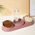 3-In-1 Stainless Steel/Plastic Pet Dog And Cat Feeding