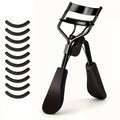 Premium Black Eyelash Curler with 10 Extra Replacement