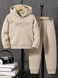 Boys' Outfit Mid-Size Hooded Embossed New Autumn