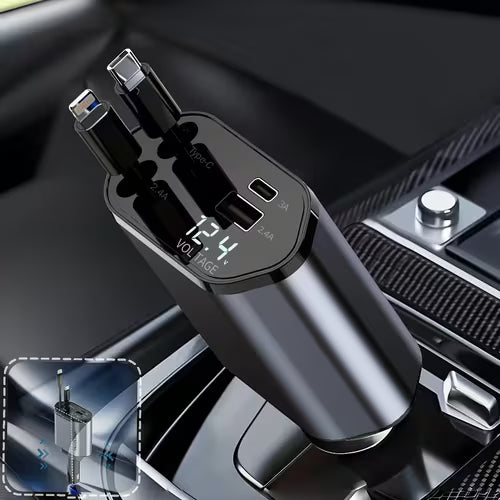 A 4-In-1 Fast Car Charger Adapter with 66W Quick