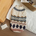 Pet Sweater Autumn Winter Dog Cat Thickened Cable Vest