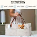 Large Capacity Wool Felt Diaper Bag for Moms