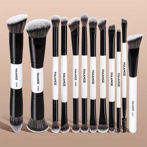 12 pcs Double Head Makeup Brush Set