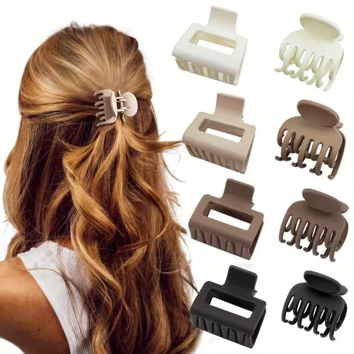 4pcs/8pcs Medium Claw Hair Clips for Women