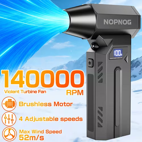 Turbo Blower 140000RPM Strong Blowing - 4 Speeds