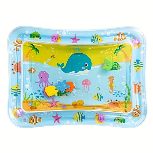 Inflatable Whale Crawling Mat - Underwater World Theme