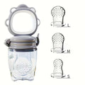 4pcs Cartoon Lion Fruit Feeder with Easy Handle Ring