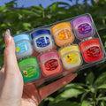 A Set of 8 Moisturizing Lip Balms Made from Natural