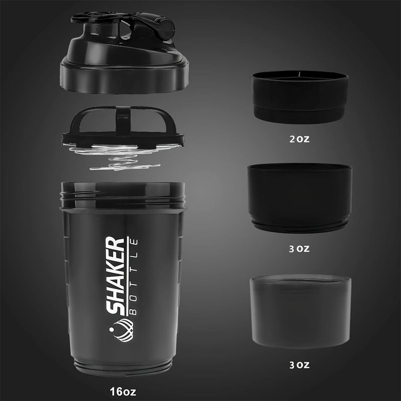 Portable Protein Shaker Cup - Durable PP Material